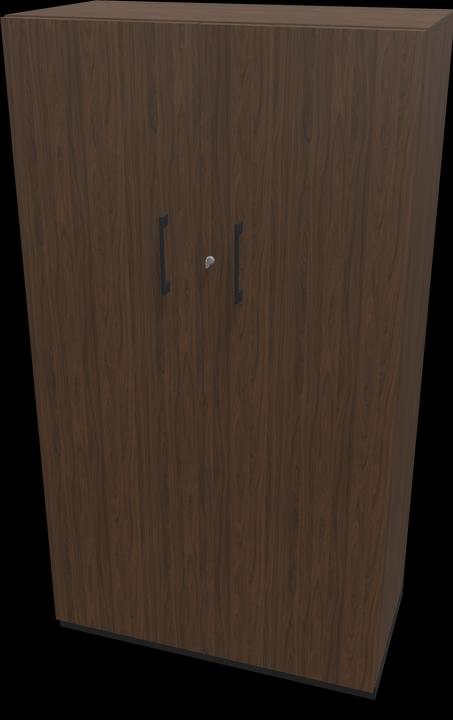 Walnut decor dark with structure, Black