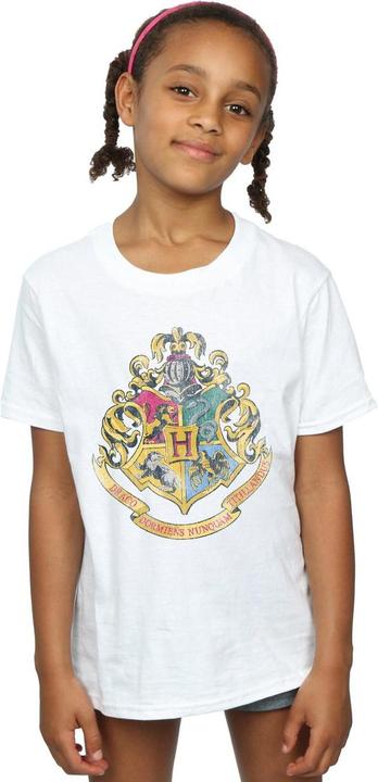 Immagine prodotto Maglietta in cotone con stemma di Hogwarts per ragazze (128)