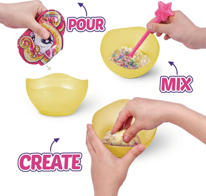 Actual product image Zuru Slime crackling foam 4-pack cardboard 6 pieces