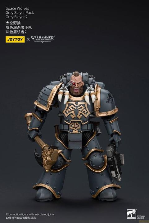 Image du produit Joy Toy Warhammer The Horus Heresy Figurine 1/18 Space Wolves Grey Slayer Pack Grey Slayer 2 12 cm