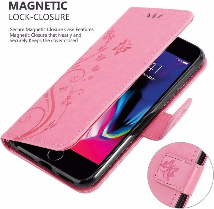 Productafbeelding Cadorabo Bloemen Boekomslag (Apple iPhone 7, Apple iPhone SE (2e generatie))