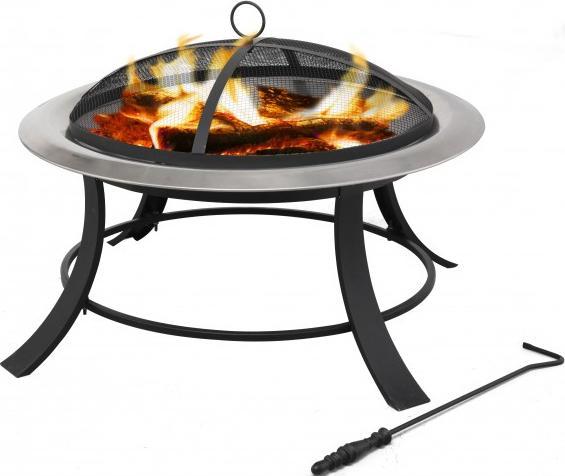 Actual product image Tepro Silver City fire bowl black (74 cm)