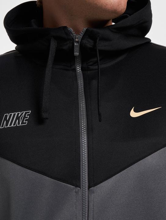 Actual product image Nike M Nsw Repeat Sw Pk Fz Hoody,Ir Iron Grey/Black/Sesame M (M)