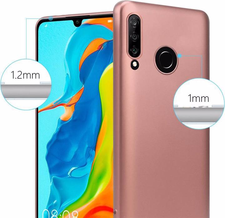 Actual product image Cadorabo TPU Matt Metallic Cover (Huawei P30 Lite)
