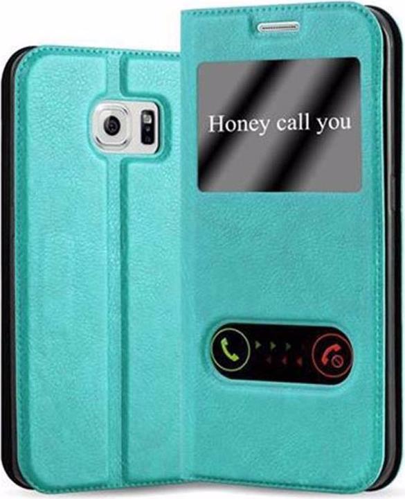 Produktbild Cadorabo Book mit View Doppelfenster Cover (Samsung Galaxy S6 Edge)