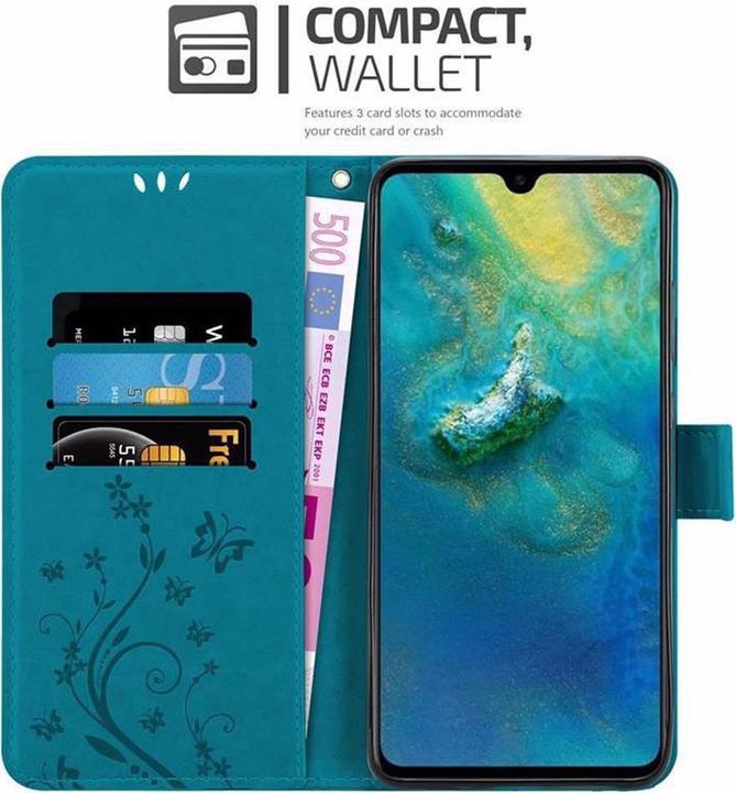 Productafbeelding Cadorabo Bloemen Boekomslag (Huawei Mate 20)