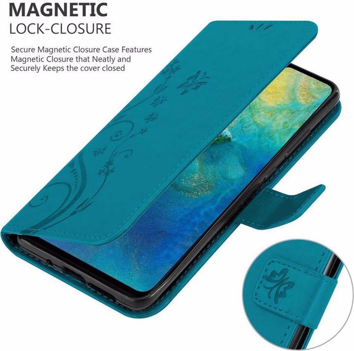 Productafbeelding Cadorabo Bloemen Boekomslag (Huawei Mate 20)