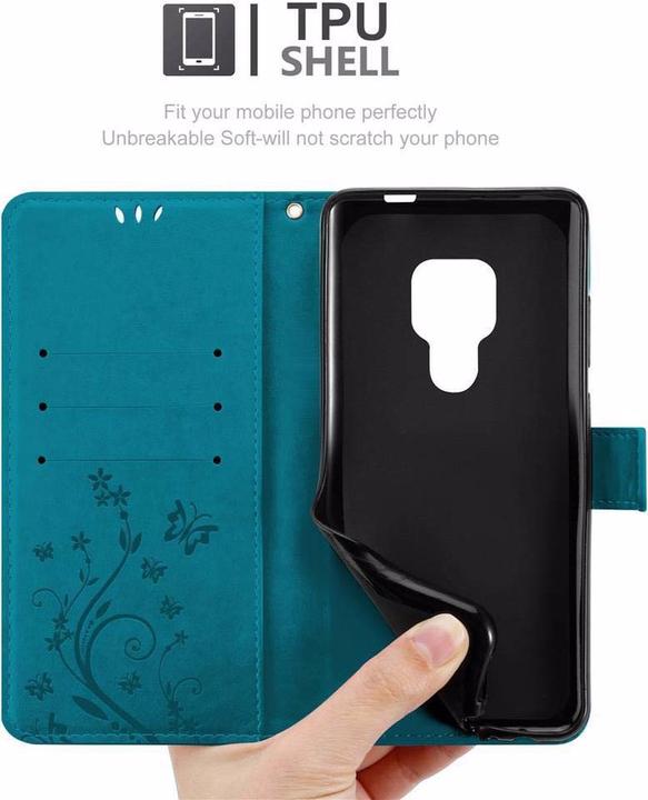 Productafbeelding Cadorabo Bloemen Boekomslag (Huawei Mate 20)