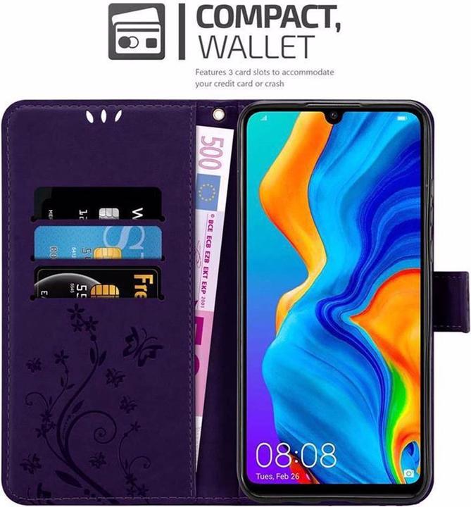 Productafbeelding Cadorabo Bloemen Boekomslag (Huawei P30 Lite)