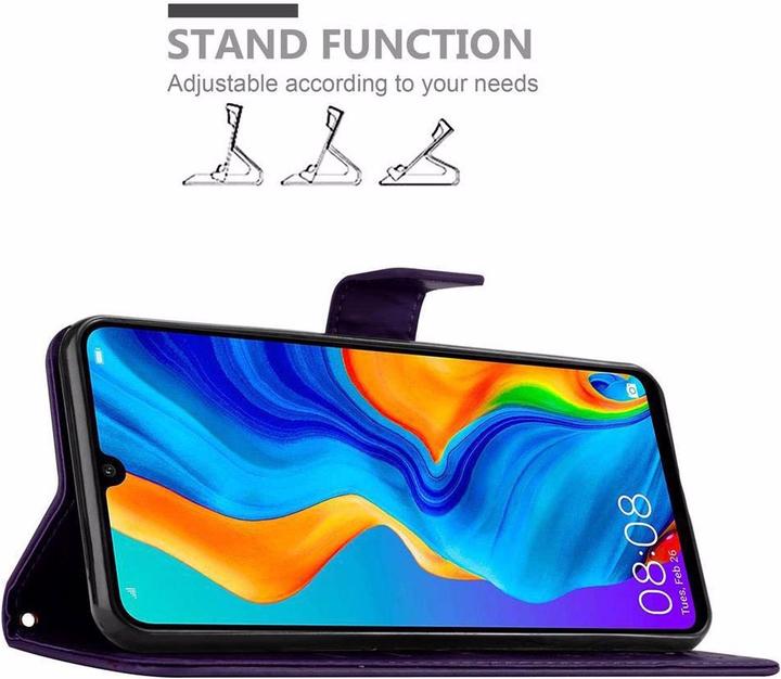 Productafbeelding Cadorabo Bloemen Boekomslag (Huawei P30 Lite)