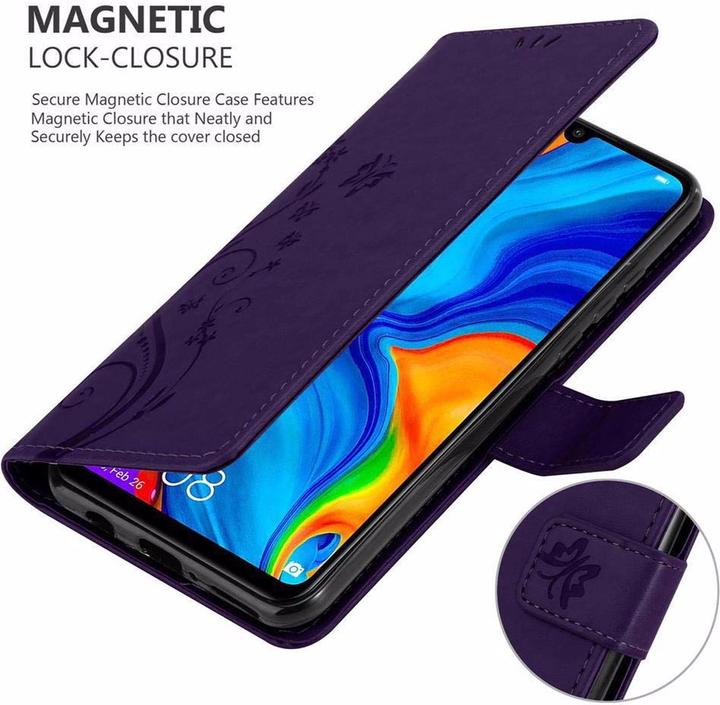 Productafbeelding Cadorabo Bloemen Boekomslag (Huawei P30 Lite)