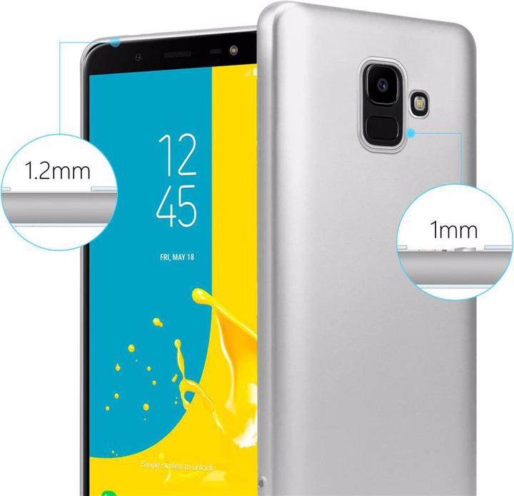 Productafbeelding Cadorabo TPU Matte Metallic hoes (Samsung Galaxy J6)