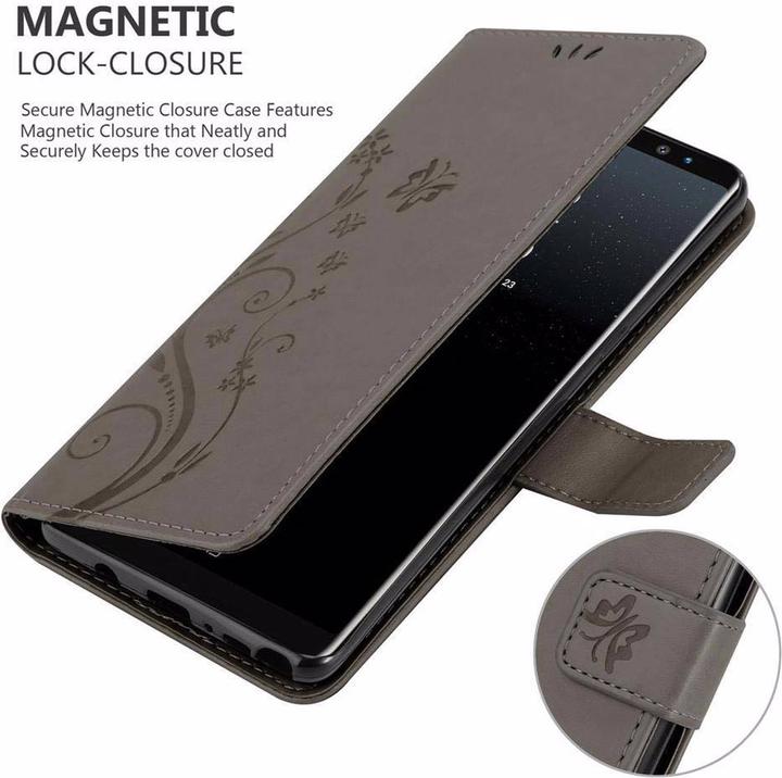 Productafbeelding Cadorabo Bloemen Boekomslag (Samsung Galaxy Note 8)
