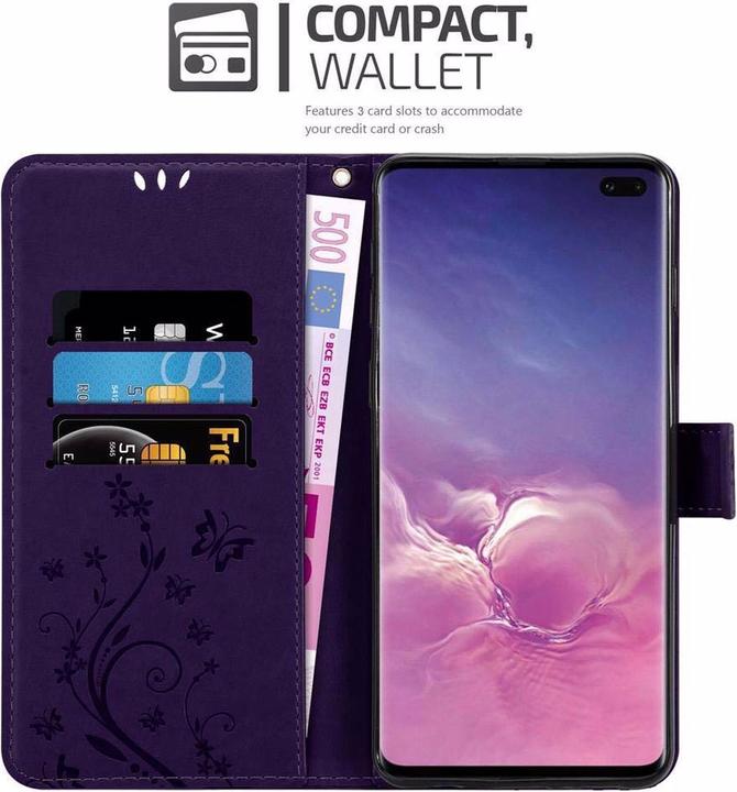 Productafbeelding Cadorabo Bloemen Boekomslag (Samsung Galaxy S10+)