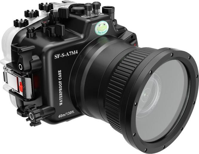 Seafrogs Custodia impermeabile per fotocamera A7 IV con porta FL1655 (Confezione)