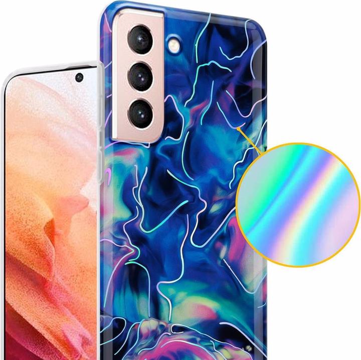 Actual product image Cadorabo IMD TPU Colorful Marble Cover (Samsung Galaxy S21 5G)