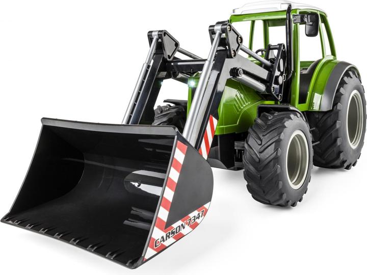 Actual product image Carson 1:16 RC Tractor w. Front Loader 2.4G 100% (RTR Ready-to-Run)