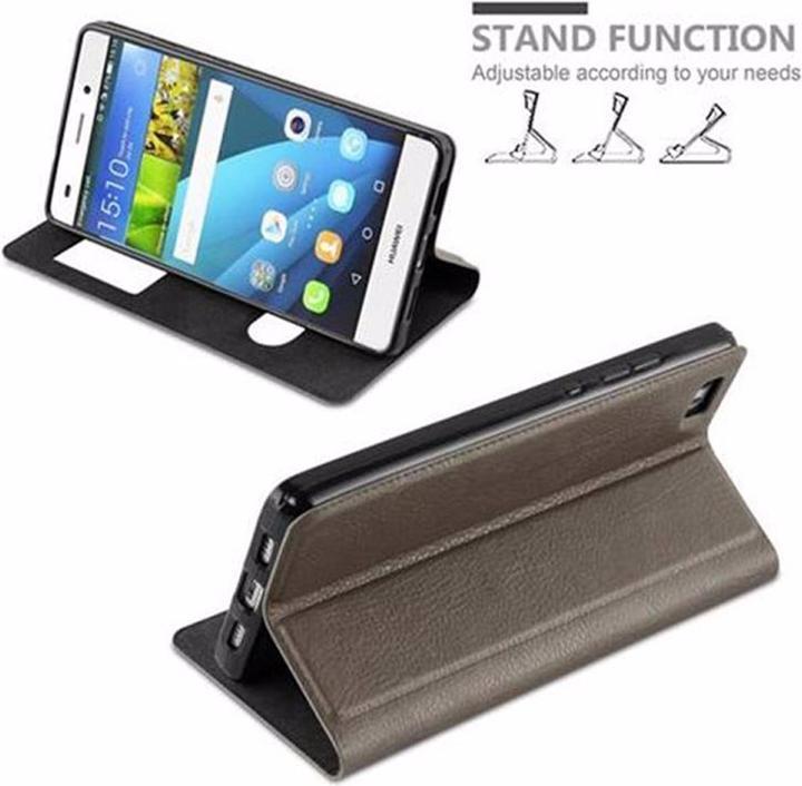 Actual product image Cadorabo Book with View double window cover (Huawei P8 Lite)