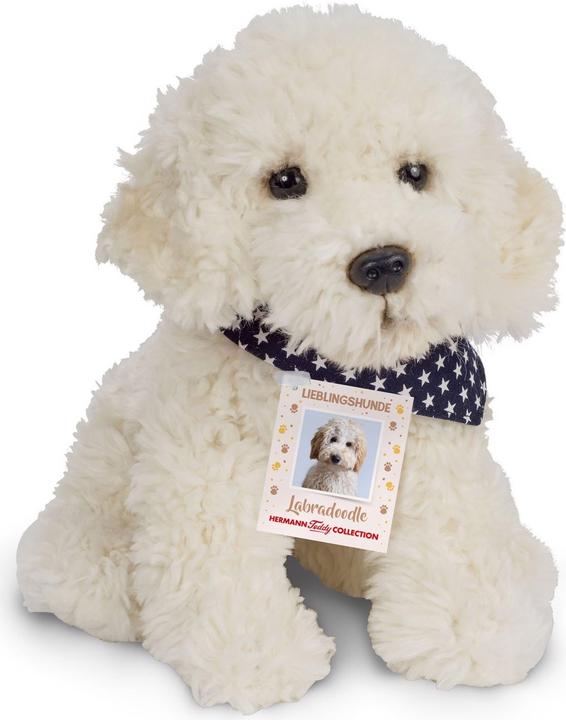 Actual product image Teddy Hermann Labradoodle sitting 28 cm (22 cm)