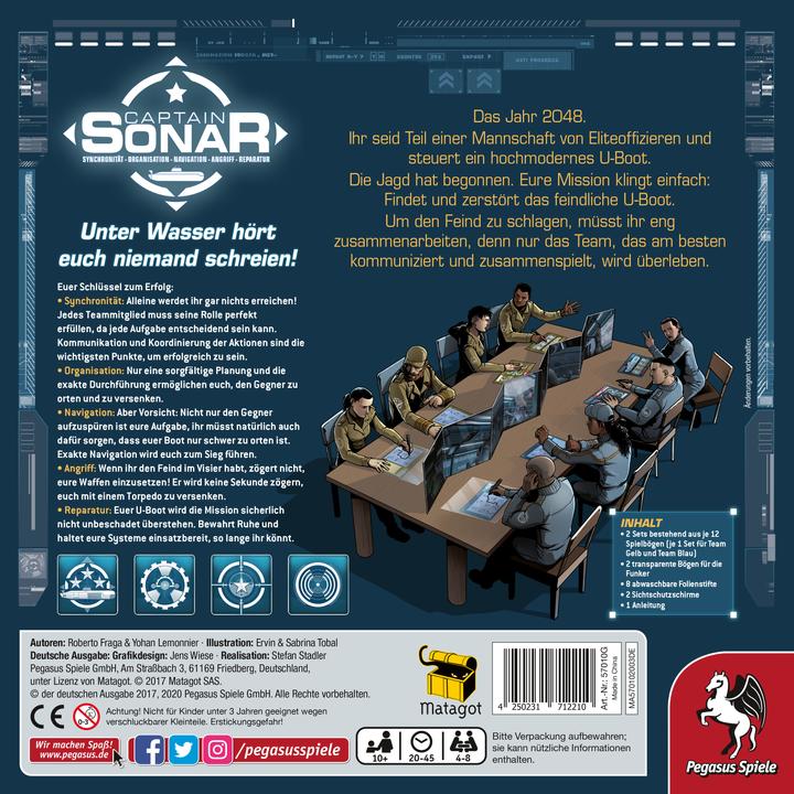 Actual product image Pegasus Captain Sonar (German)