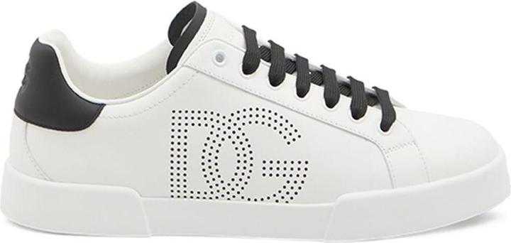 Immagine prodotto Dolce & Gabbana portofino light sneakers in black and white leather (43)