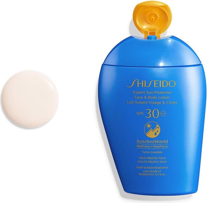 Actual product image Shiseido Expert Sun Protector Face and Body Lotion (Sun cream face, SPF 30, 150 ml, 150 g)