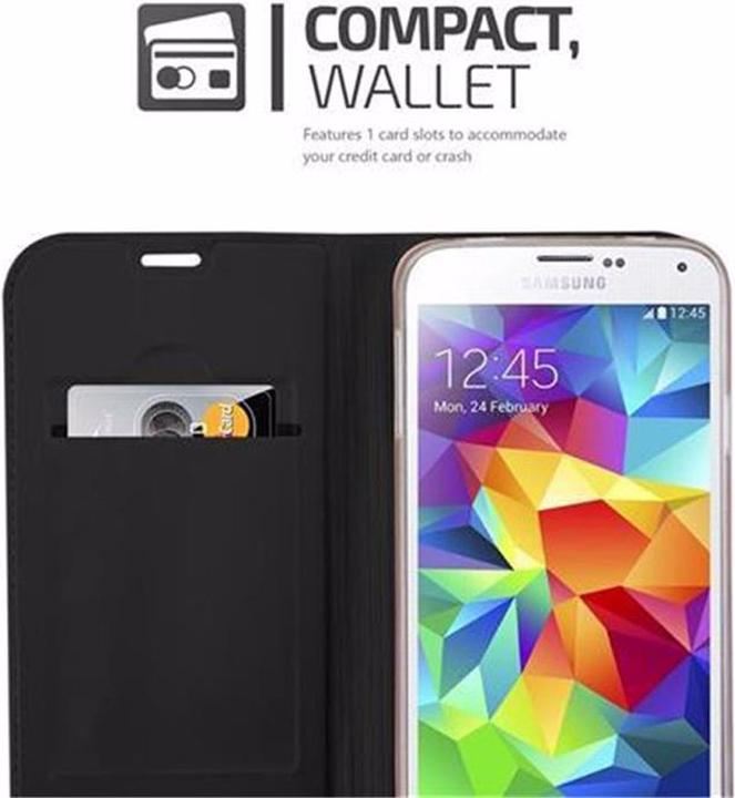 Actual product image Cadorabo Book Classy Style Cover (Samsung Galaxy S5, Samsung Galaxy S5 Neo)
