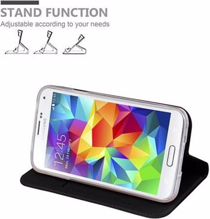 Actual product image Cadorabo Book Classy Style Cover (Samsung Galaxy S5, Samsung Galaxy S5 Neo)