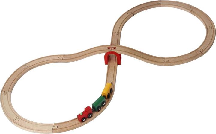 Actual product image Wooden railway set, 20 pieces.