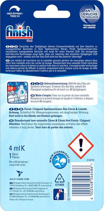 Image du produit Finish Citro-Fresh (Liquide, 60 x)
