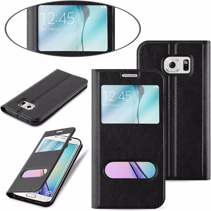 Productafbeelding Cadorabo Boek met Uitzicht Dubbele Raambedekking (Samsung Galaxy S6 Edge+)