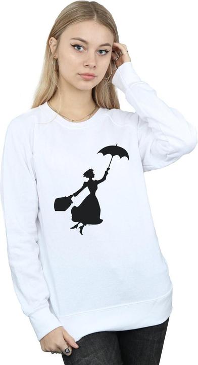 Actual product image Disney Womens/Ladies Mary Poppins Flying Silhouette Sweatshirt (L)
