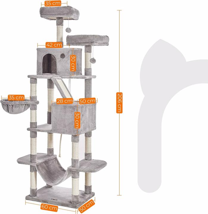 Image du produit Feandrea Cat Spa (206 cm, Gris)