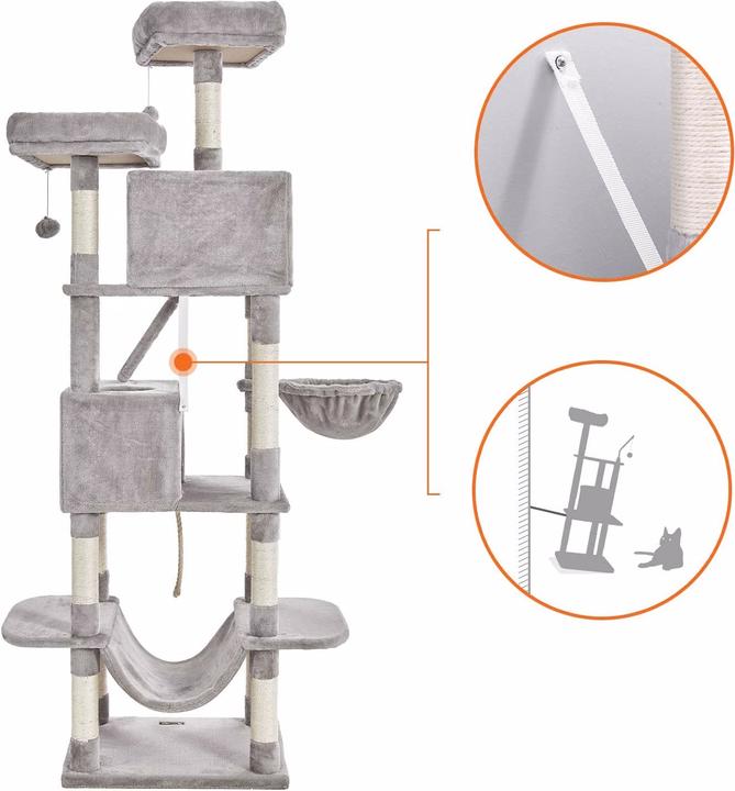 Image du produit Feandrea Cat Spa (206 cm, Gris)