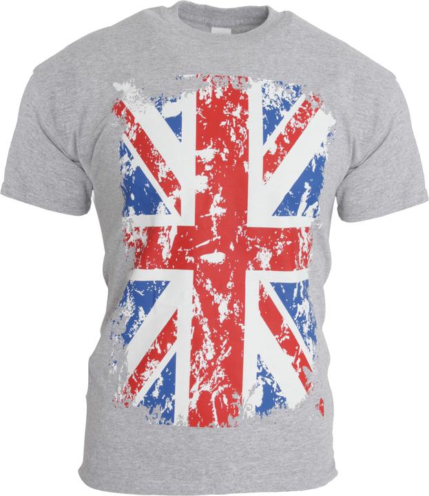Universal Textiles Freizeit TShirt mit UnionJackAufdruck kurzärmlig 100% Baumwolle