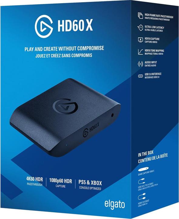 Immagine prodotto Elgato HD60X (PC, PS5, Xbox Series X, Xbox Serie S)