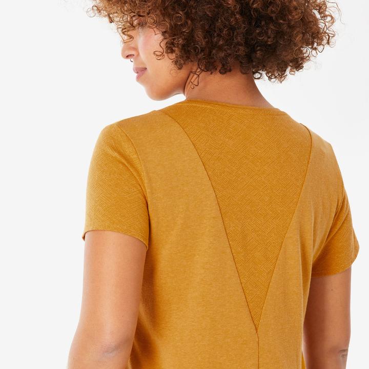 Immagine prodotto Quechua Wandershirt Damen kurzarm - NH500 ocker (XL)