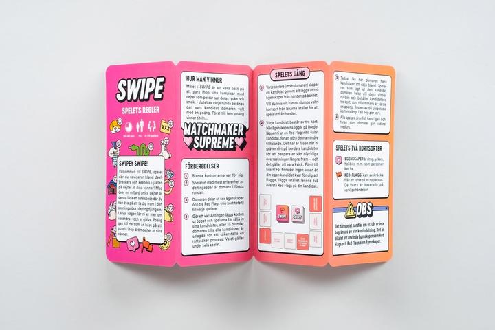 Nährwerte und Zutaten Ninja Print SWIPE - Spelet om drömdejter och dealbreakers! (SE)
