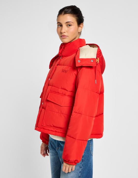 Actual product image Lee Quilted jacket Hooded Short Puffer (M)