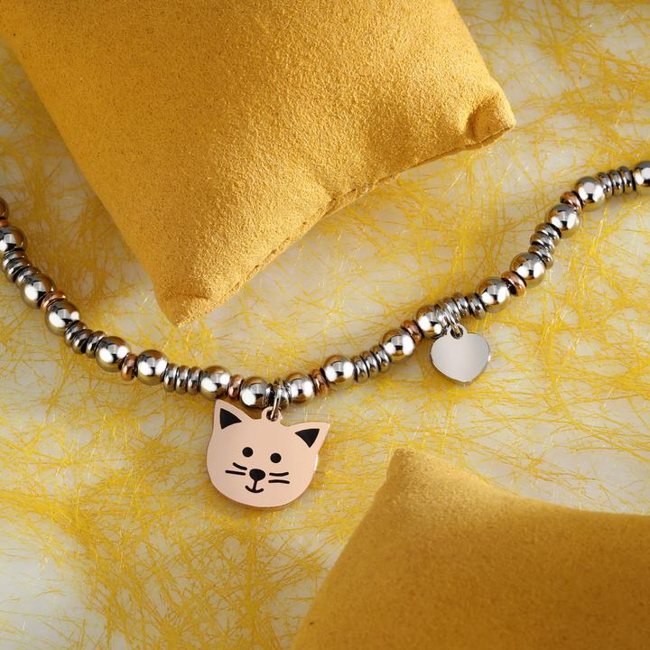 Produktbild La Petite Story Cute Bicolor Bracelet Family LPS05ASF69 (17 cm, Edelstahl, Emaille)