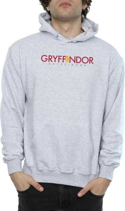 Actual product image Mens Gryffindor Text Hoodie (XXL)