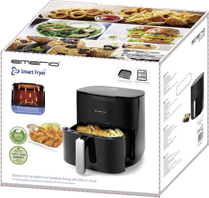 Produktbild Emerio AF-131797.1 Heissluft-Fritteuse 5 l 2000 W BPA-frei, Timerfunktion Schwarz
