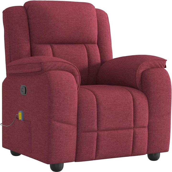 Productafbeelding VidaXL Massagefauteuil Wijnrode stof Massage TV-fauteuil