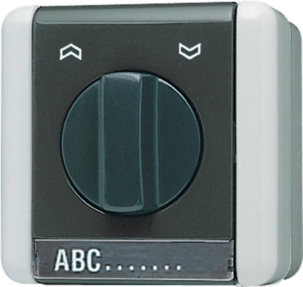 Produktbild JUNG 834.20 W Jalousie-Drehschalter, 2-pol. (2 Antrieb 83420W