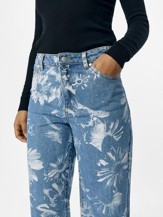 Produktbild Object Print Straight Fit Jeans (XS)