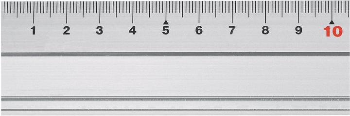 Produktbild BRW Aluminium-Lineal mit Fase und Antirutsch-Gummi (60 cm)