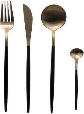 Actual product image Secret de Gourmet CUTLERY SET 24P IDA BL + GOLD 188834 (24 Piece, Cutlery set)
