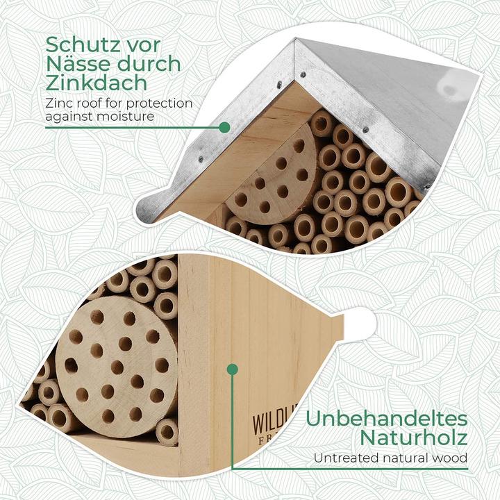Produktbild Wildlife Friend Bienenhotel (Wildbienen, Marienkäfer)