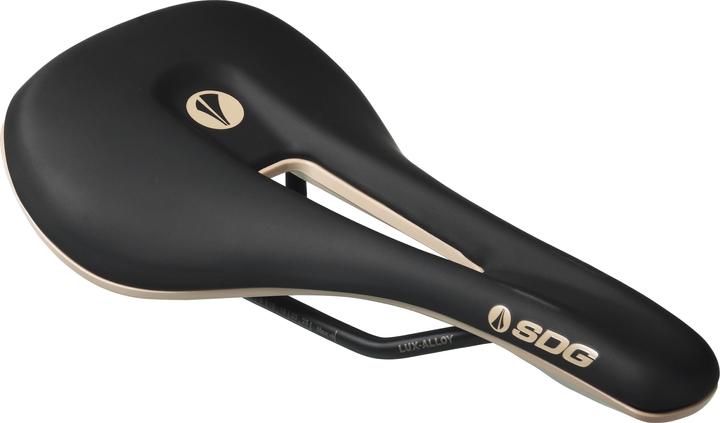 Sdg Bel-Air 3.0 Overland saddle, Lux-Alloy, 7x7mm, black/tan