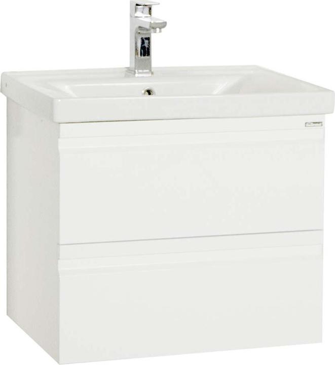 Actual product image VCM 2-piece washbasin washbasin 60 cm bathroom furniture set washbasin handleless drawer Silora L